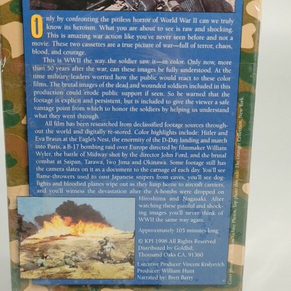 Set Of 2 World War II In Color 1998 Military & War NTSC Educational VHS Tapes - Picture 9 of 11